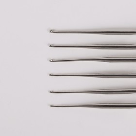 Набор крючков для вязания, d = 0,5-1 мм, 12 см, 6 шт от Сима-ленд