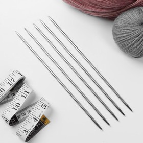Спицы для вязания, чулочные, d = 4,5 мм, 25 см, 5 шт от Сима-ленд