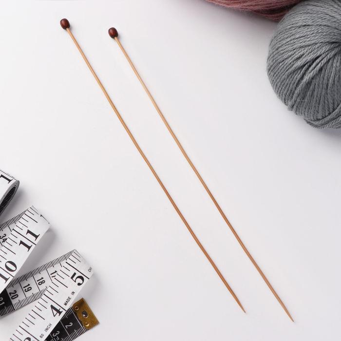 Спицы для вязания прямые, d=2мм, 25см, 2шт
