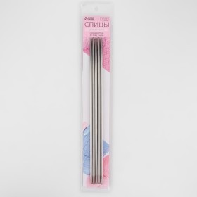 Спицы для вязания, чулочные, d = 4 мм, 25 см, 5 шт от Сима-ленд