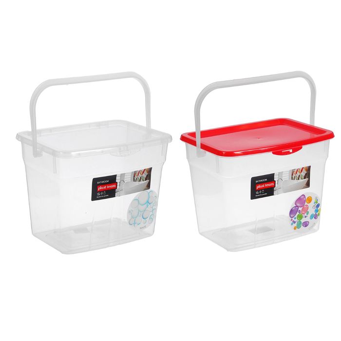 Ведро для стирального порошка 4,5 л, цвет МИКС