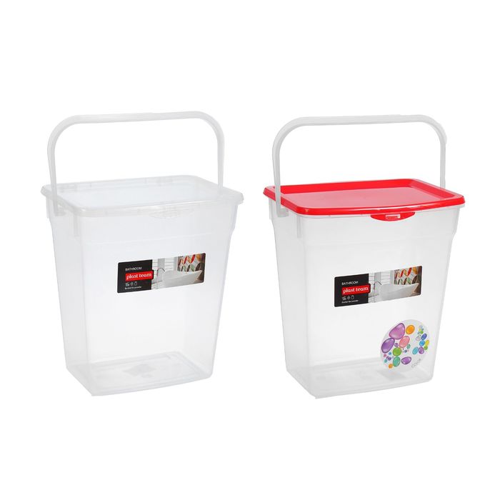 Ведро для стирального порошка 6 л, цвет МИКС