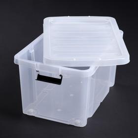 

Контейнер для хранения с крышкой Basic Type, 60 л, 60×40×32 см, крышка МИКС