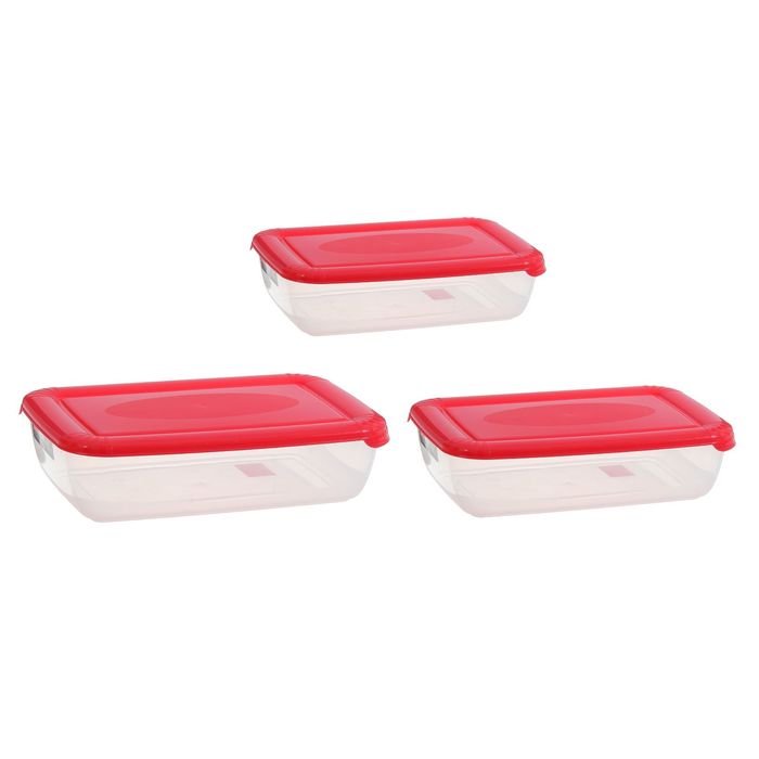 Набор контейнеров пищевых Polar, 3 шт: 900 мл; 1,9 л; 3 л, цвет МИКС