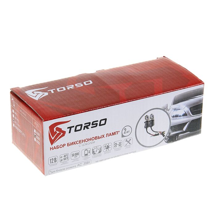 Комплект биксеноновых ламп TORSO H13, для блоков AC, 12 В, 5000 К, 2 шт.