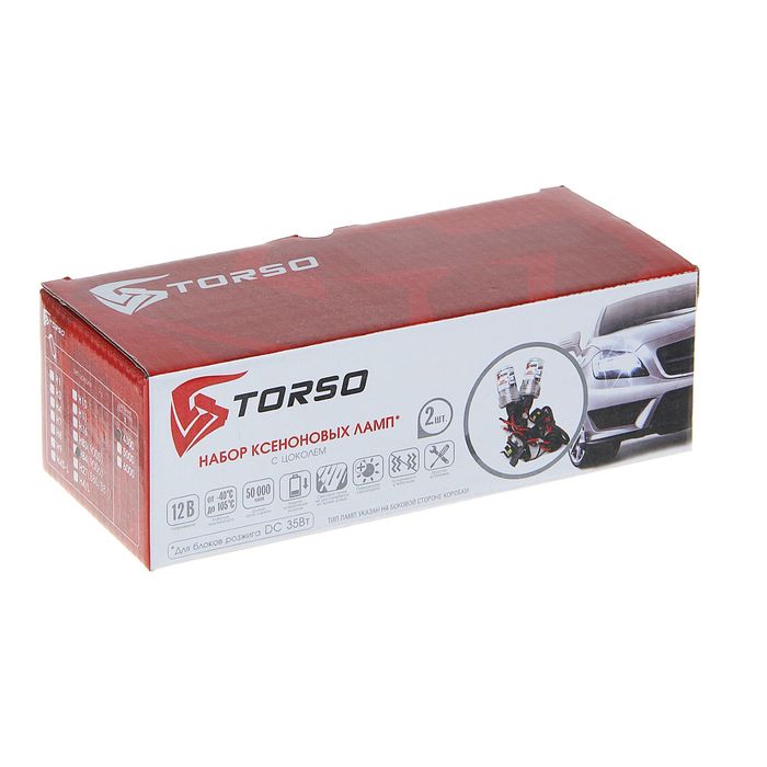 Комплект ксеноновых ламп TORSO HB4(9006), для блоков DC, 12 В, 4300 К, 2 шт.