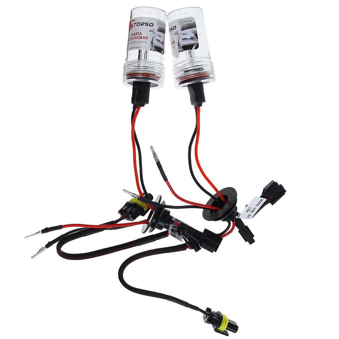 Комплект ксеноновых ламп TORSO H9, для блоков DC, 12 В, 5000 К, 2 шт.