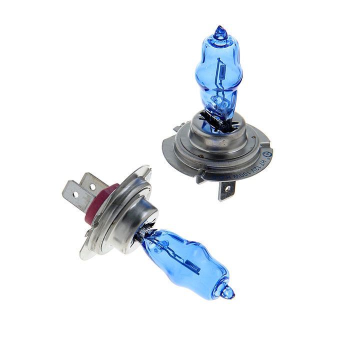 Комплект газонаполненных ламп TORSO H7, 12 В, 100 Вт, 2300 лм, 6000 K, 2 шт., SUPER WHITE