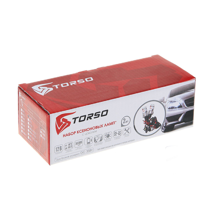 Комплект ксеноновых ламп TORSO HB3(9005), для блоков DC, 12 В, 4300 К, 2 шт.