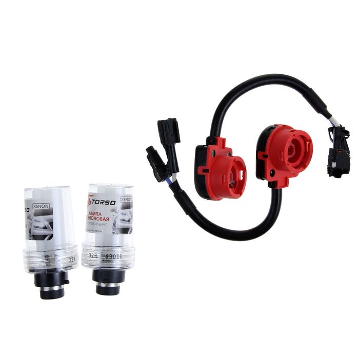 Комплект ксеноновых ламп TORSO D2R, 12 В, для блоков AC, 4300 К, 2 шт.