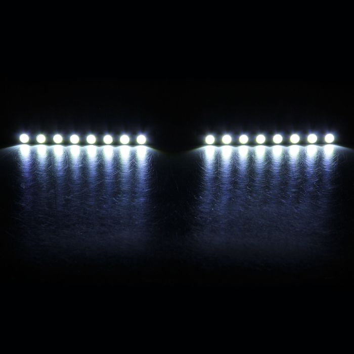 Дневные ходовые огни TORSO DRL-8-2, 8 LED-COB, 16 Вт, 12 В, 2 шт., металл, корпус черный