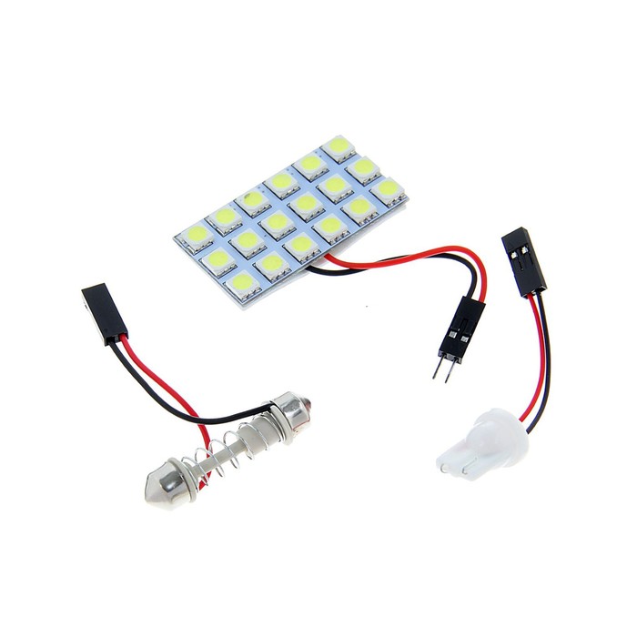 Автолампа светодиодная TORSO, универсальная, 12 В, 18 SMD-5050, свет белый