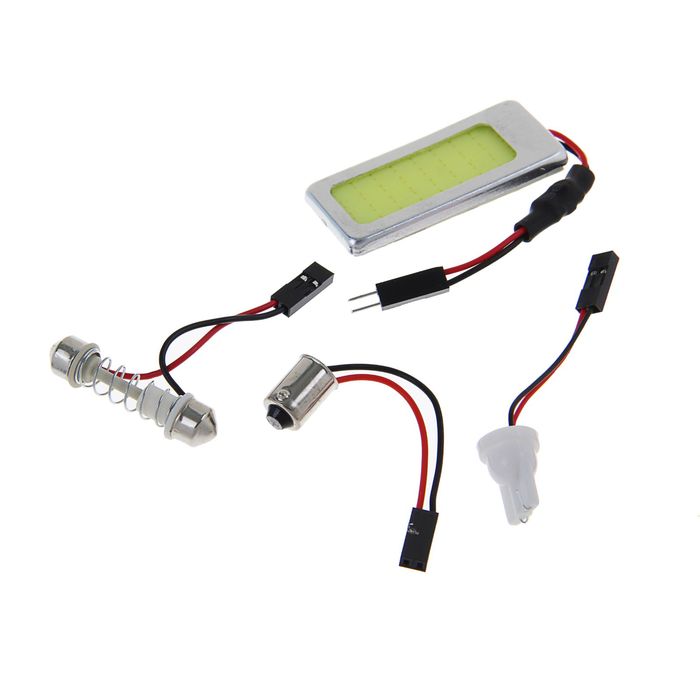 Автолампа светодиодная TORSO, универс.,12 В, 1 LED-COB, 3.6 Вт, стабилизатор, свет белый