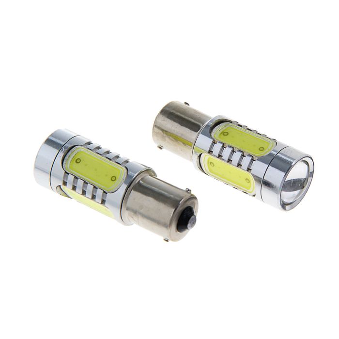 Комплект светодиодных ламп TORSO P21/W, 12 В, 5 LED-COB CREE 7,5 Вт, 2 шт., свет белый