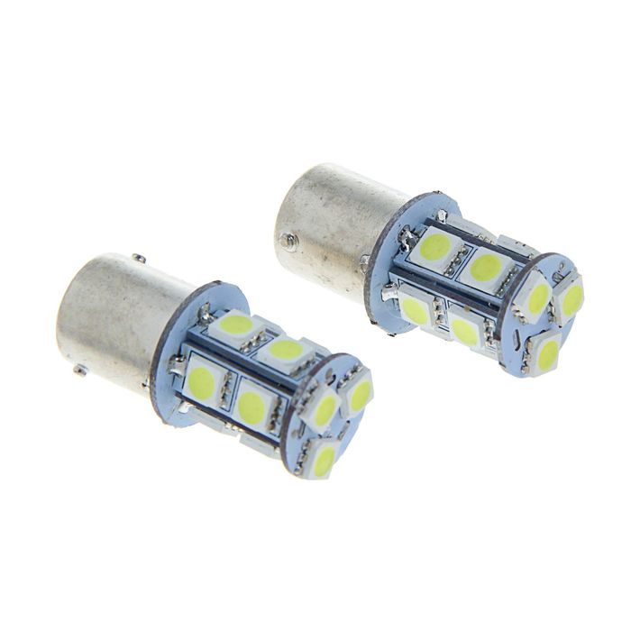 Комплект светодиодных ламп TORSO P21/W, 12 В, 13 SMD-5050, 2 шт., свет белый