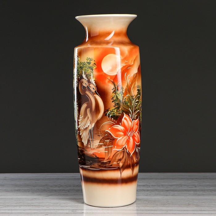 Ваза напольная "София" малая, цапли