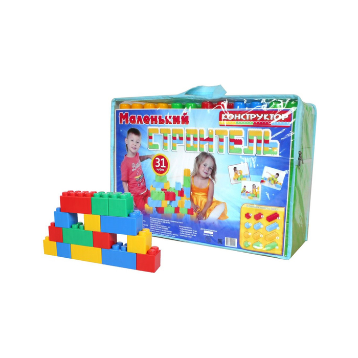 Конструктор "Маленький строитель", 31 деталь