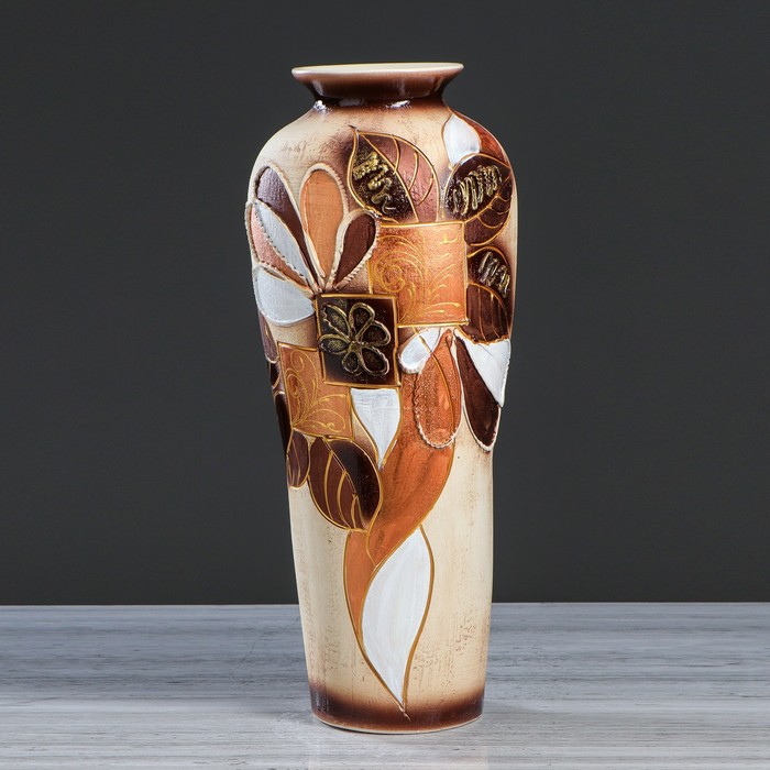 Ваза напольная форма "Евгения" оформление стразами