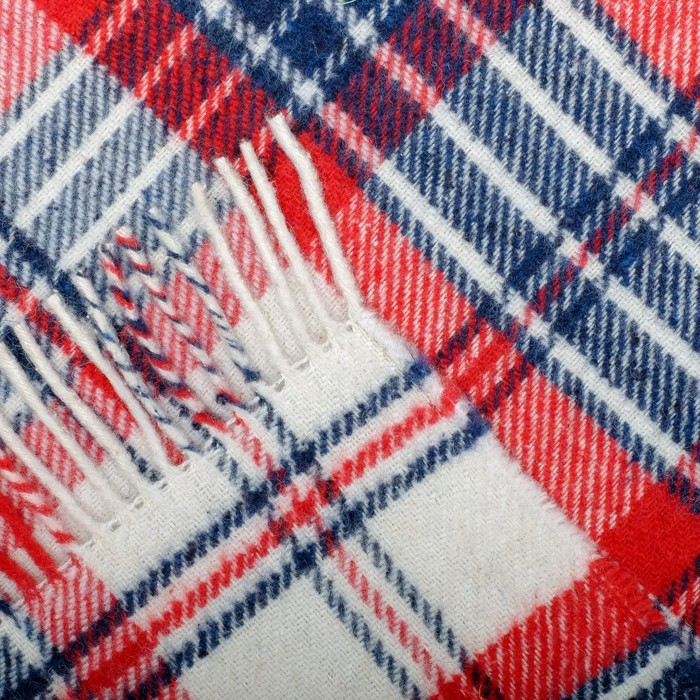 Плед шерстяной "Метро", размер 140х200 см, цвет жёлтый/красный/зелёный