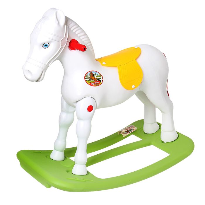 Качалка детская "Лошадка", цвет белый