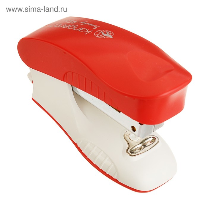 Степлер №24/6 и 26/6 15 листов Kangaro mini Trendy 45М встроенный антистеплер, 50 скоб, микс