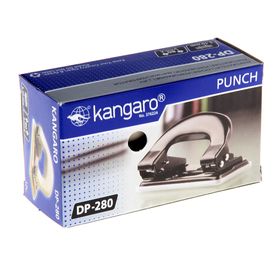 Дырокол до 11 листов металлический Kangaro DP-280, микс