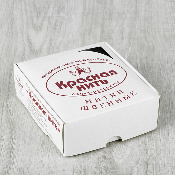 Нитки 40ЛШ, 200м, №115, цвет чёрный