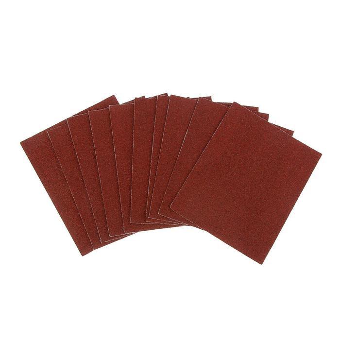 Шкурка шлифовальная в листах TUNDRA, на тканевой основе, водост., 230 х 280, 10 шт, Р24