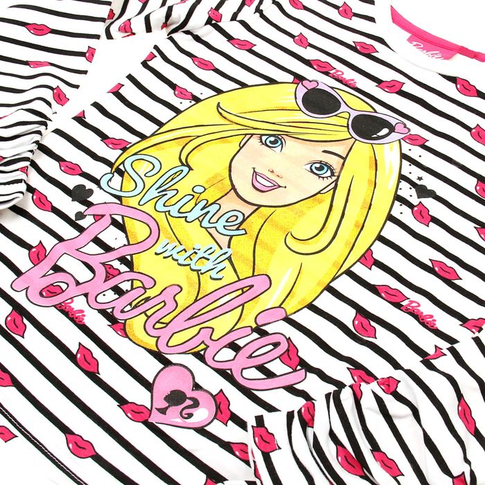 Джемпер для девочки Barbie, рост 98 см (56), цвет белый/полоска ZG 03561-W1_Д