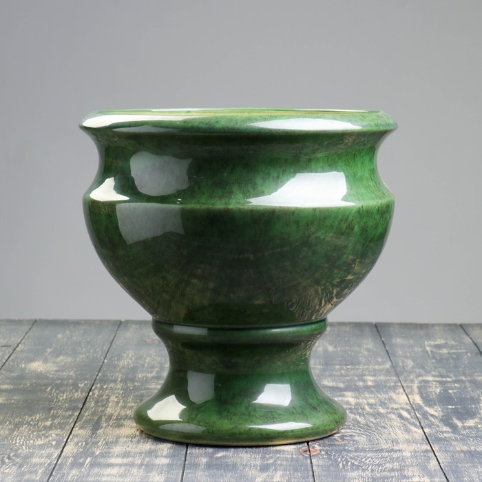 Кашпо "Кубок" зелёное 14 л