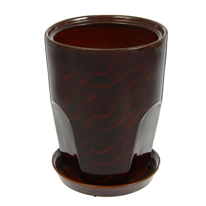 Кашпо "Авангард" коричневое 5 л