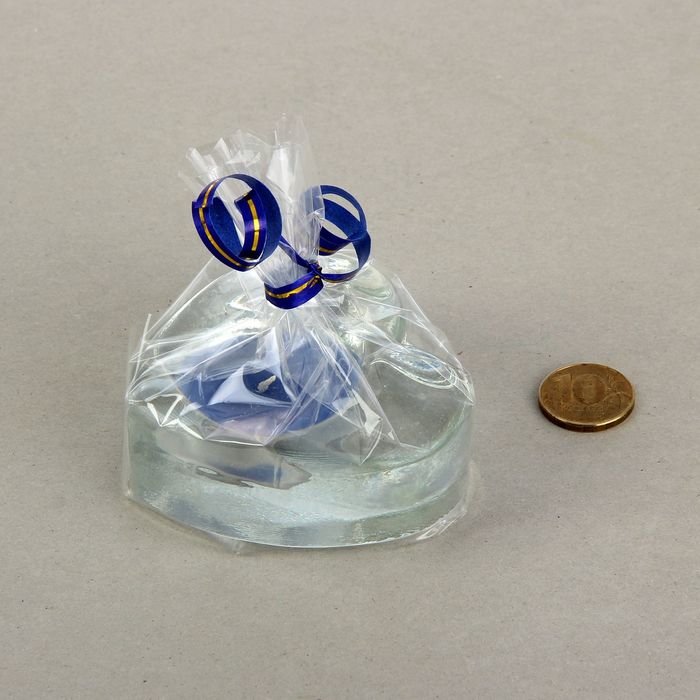 Свеча-подсвечник "Сердечко" 1 шт, микс