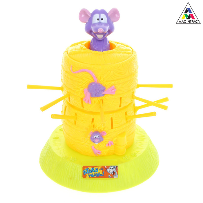 Настольная игра "Атака на мышь": игровой модуль, мышь, 24 вилки, карточки игровые, инструкция