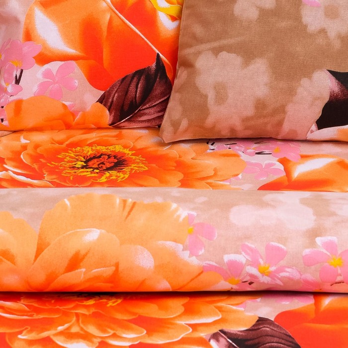 Постельное бельё Этель 1,5 сп., "Тайна", размер 143х215 см, 150х214 см, 70х70 см - 2 шт., 100% хлопок, бязь, 125 г/м2