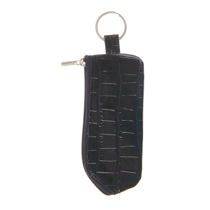 Футляр для ключей, кольцо, цвет чёрный