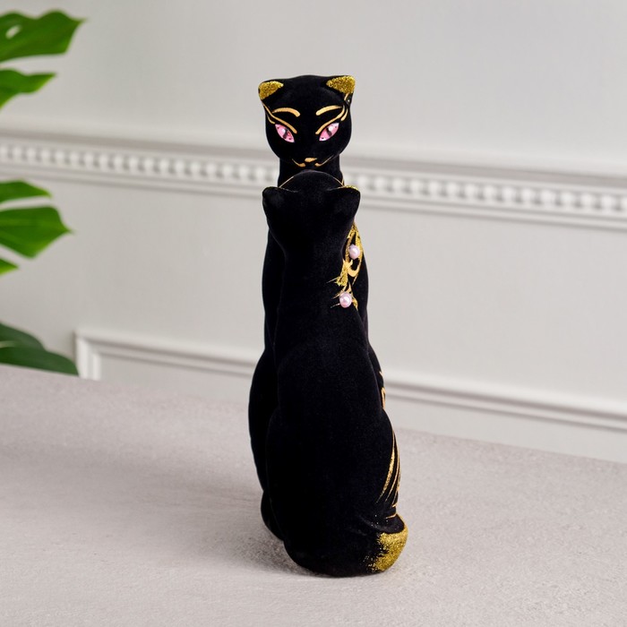 Копилка "Скиф" флок, чёрная