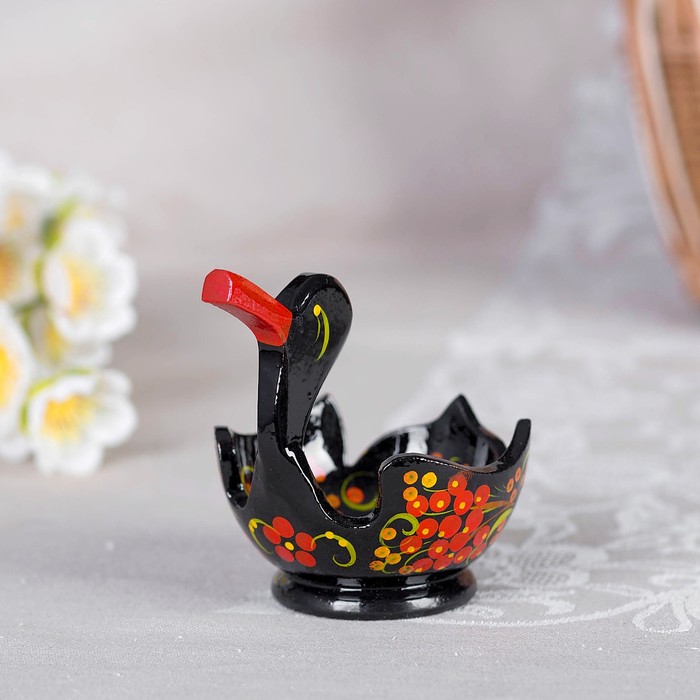 Конфетница «Уточка», хохлома