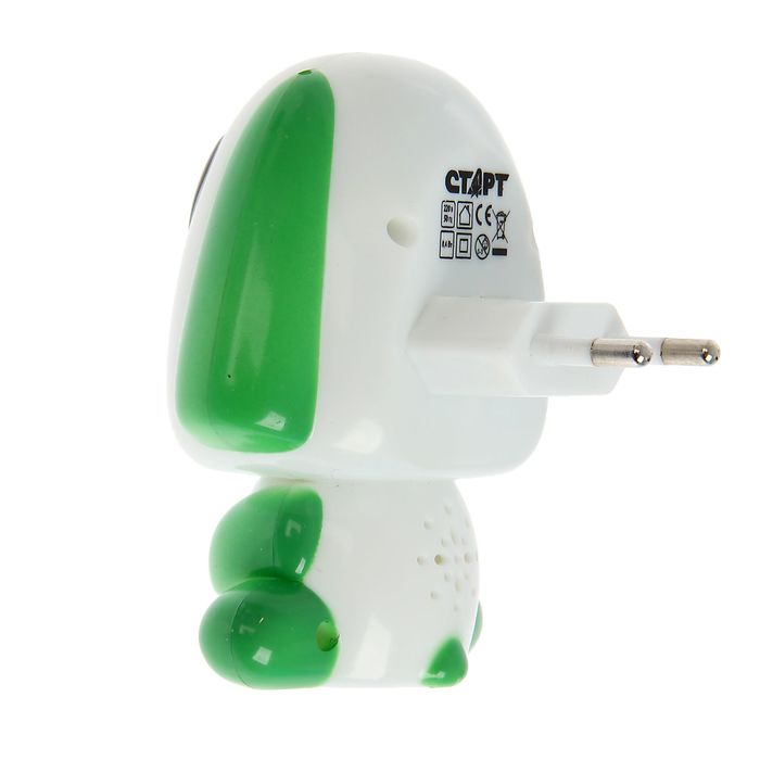 Ночник "Собака", зелёный, 1 LED