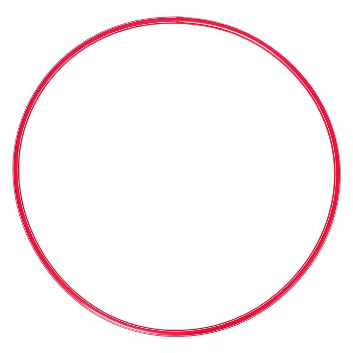 Обруч, диаметр 80 см, цвет красный