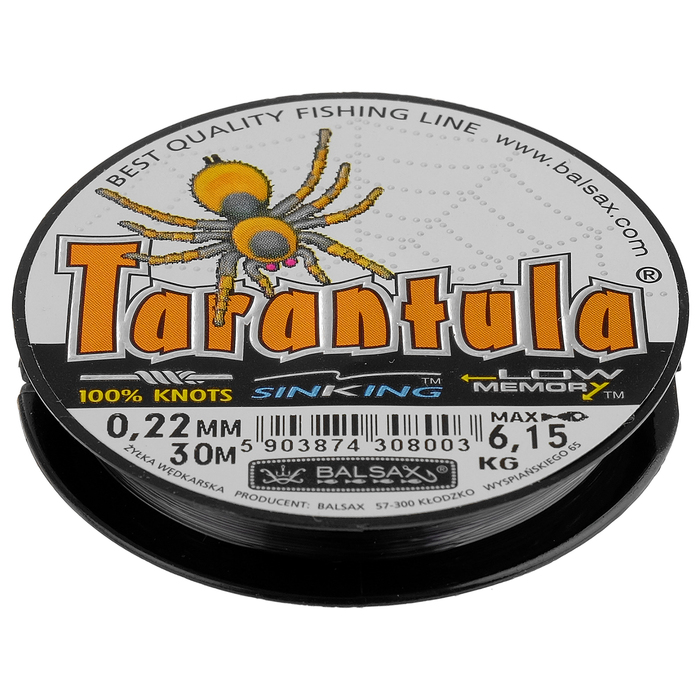 Леска зимняя Balsax Tarantula, d=0,22 мм, 30 м