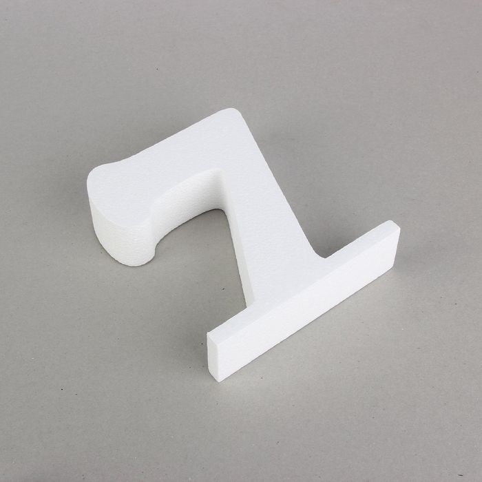 Цифра на подставке из пенопласта, "7", 20 х 5 см