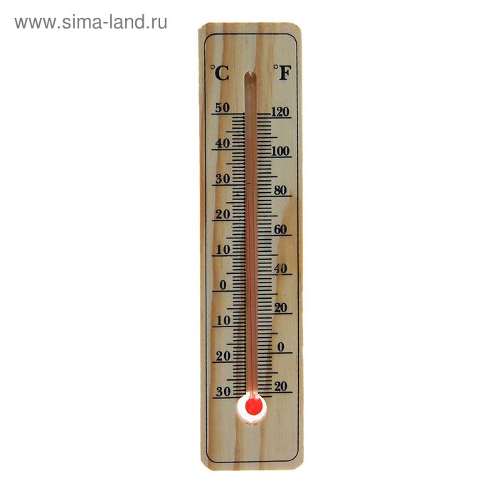 Термометр Luazon, уличный, спиртовой, дерево, термометр уличный luazon белый 698410