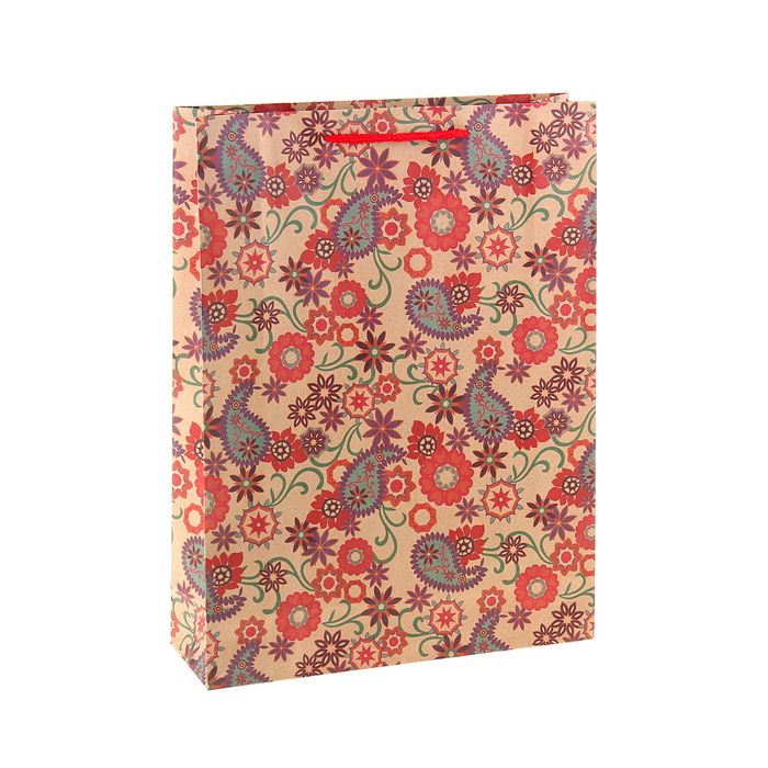 Пакет крафт "Яркий цвет", 31,5 х 42 х 10 см