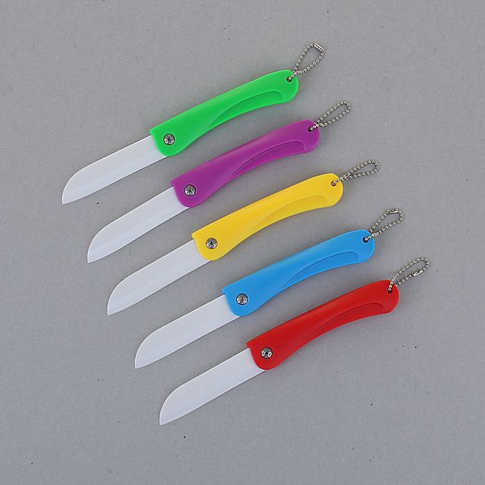 Нож складной неавтоматический, лезвие - керамика, микс