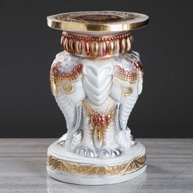 

Подставка декоративная "Индийский слон ", 43 см, белый