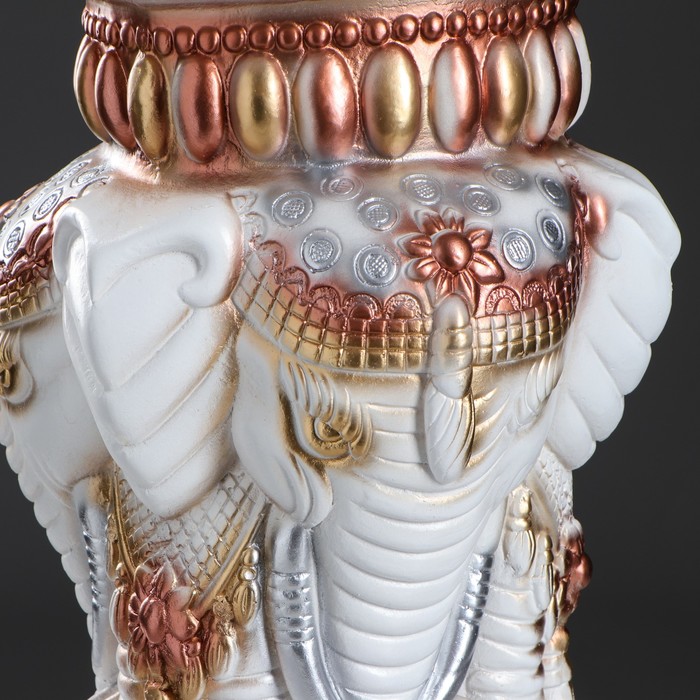 Подставка декоративная "Индийский слон ", большой, белый