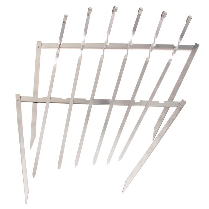 Набор для шашлыка "Записки охотника.Тигр": 6 шампуров, нож