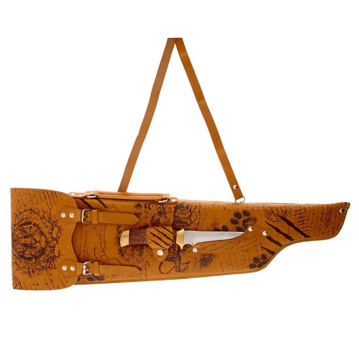 Набор для шашлыка "Записки охотника.Тигр": 6 шампуров, нож