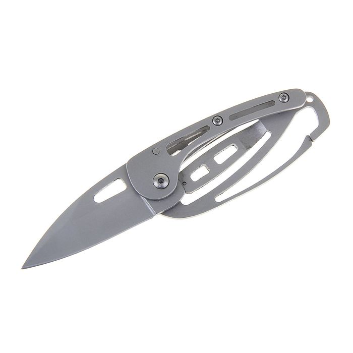 Нож складной неавтоматический с фиксатором, рукоять с отверстиями