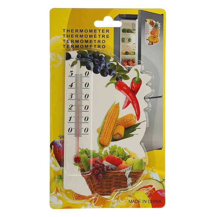 Термометр «Фрукты», спиртовой, комнатный, на магните микс